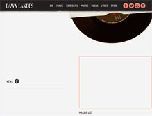 Tablet Screenshot of dawnlandes.com